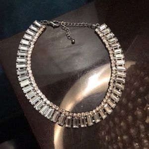 Rhinestone choker necklace